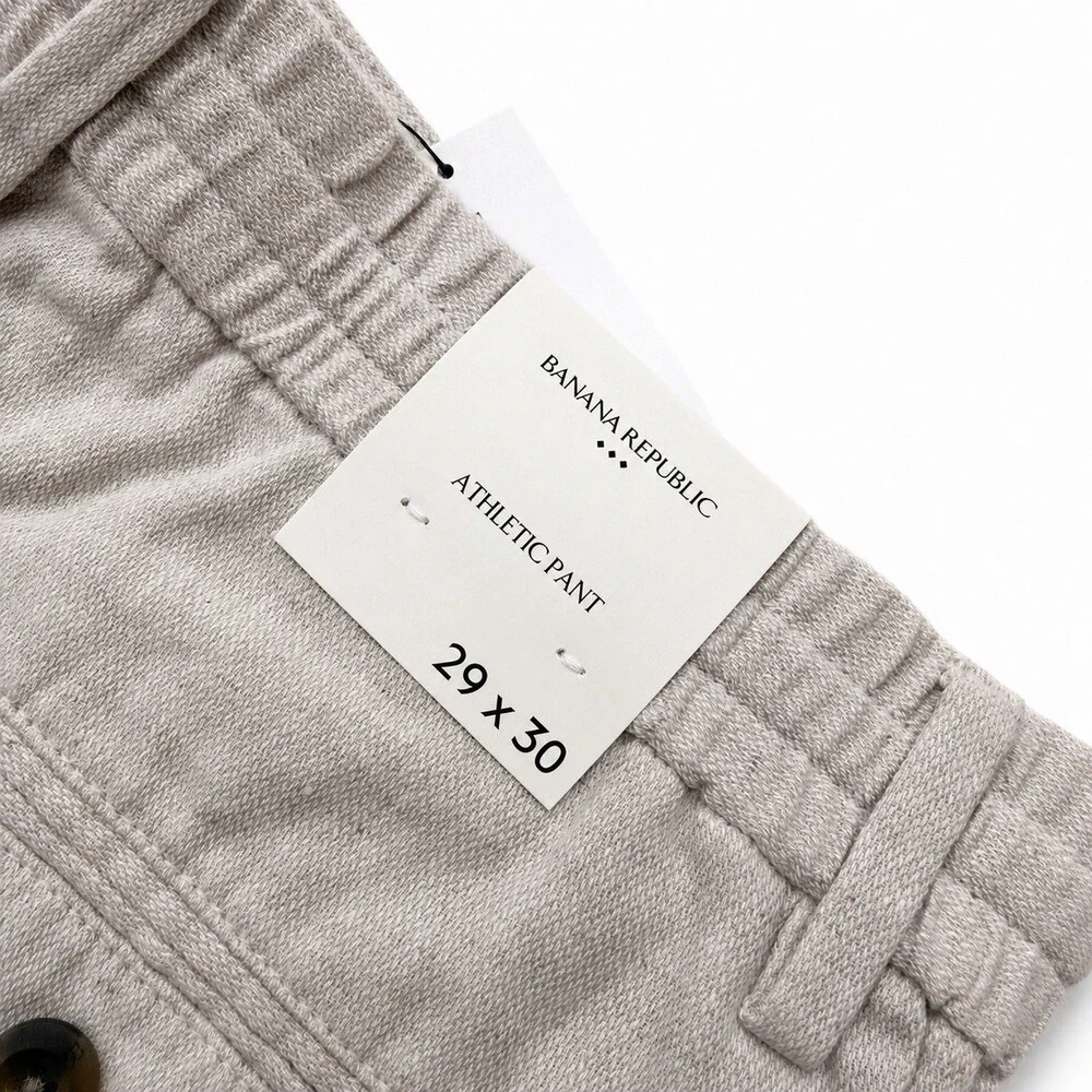 Banana Republic Men’s Linen Blend Athletic Pants 29x30 Beige NWT
